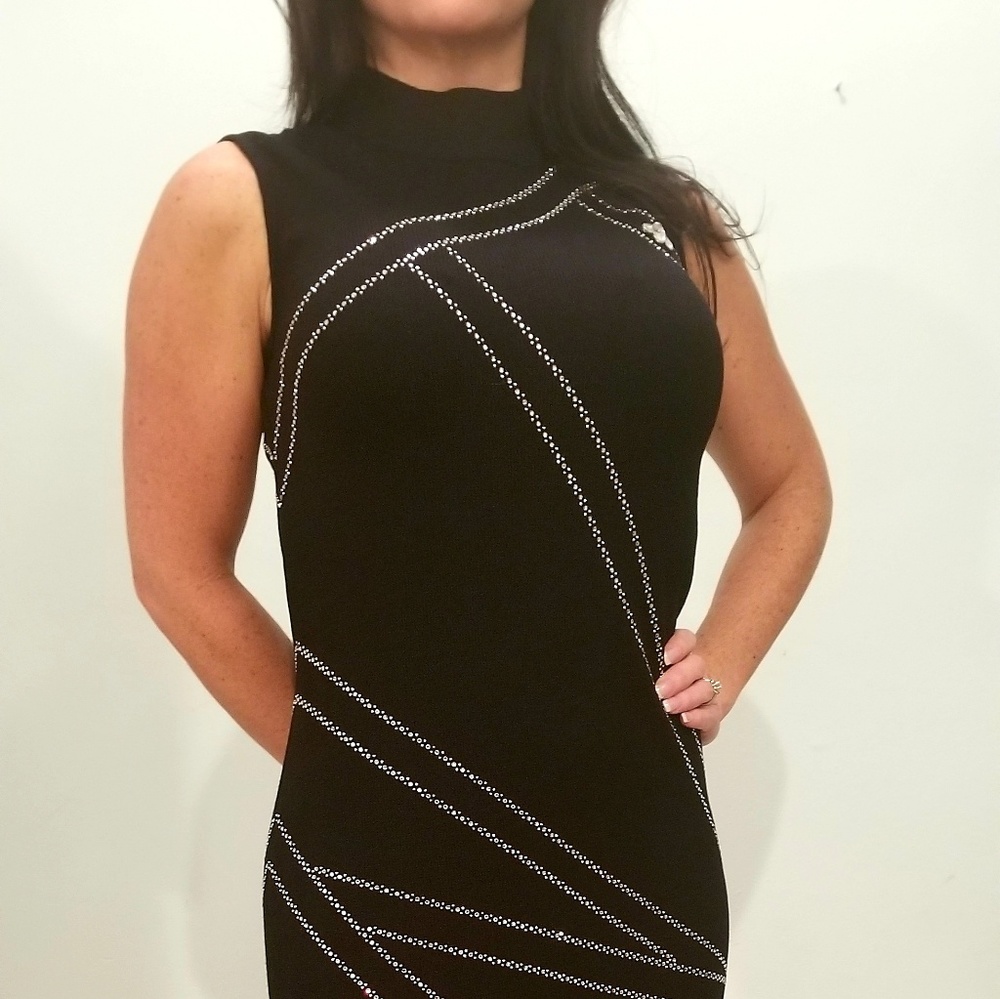 St. John Evening stunning black dress